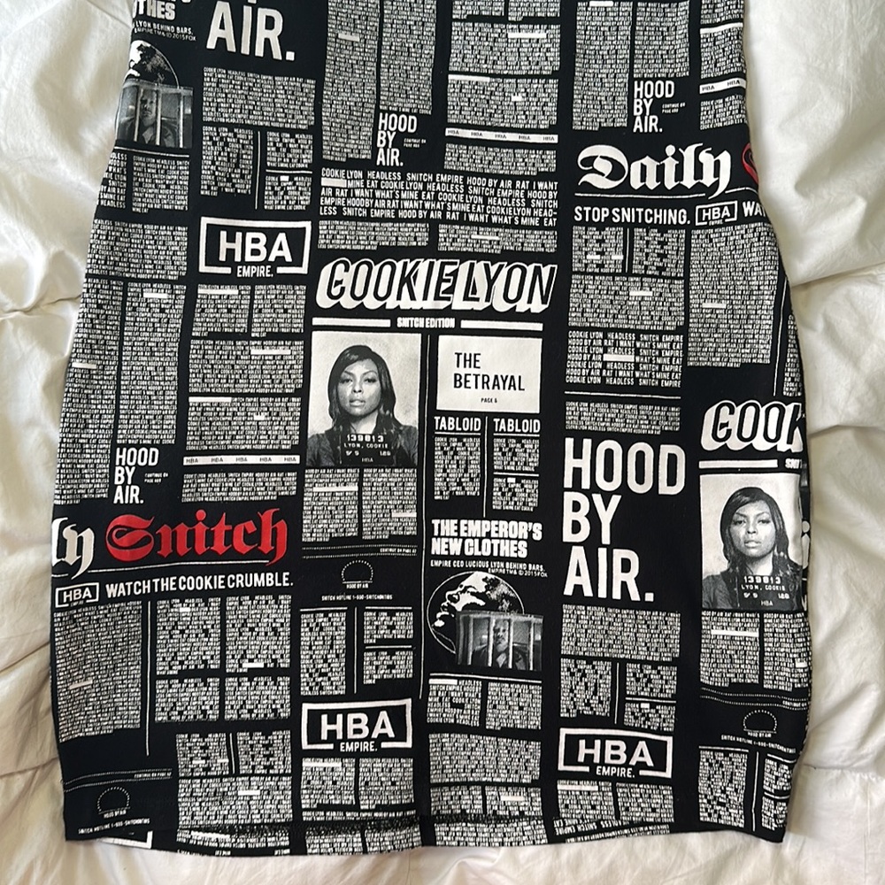 Hood by Air HBA Empire collection newspaper dress - Picture 4 of 7